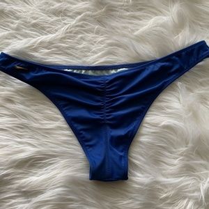 Victorias Secret blue itsy ruched bikini bottom